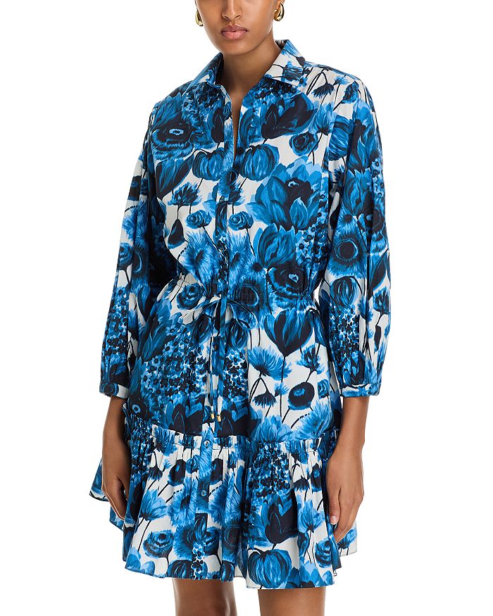 

Робин Платье мини с цветочным принтом Cara Cara, синий