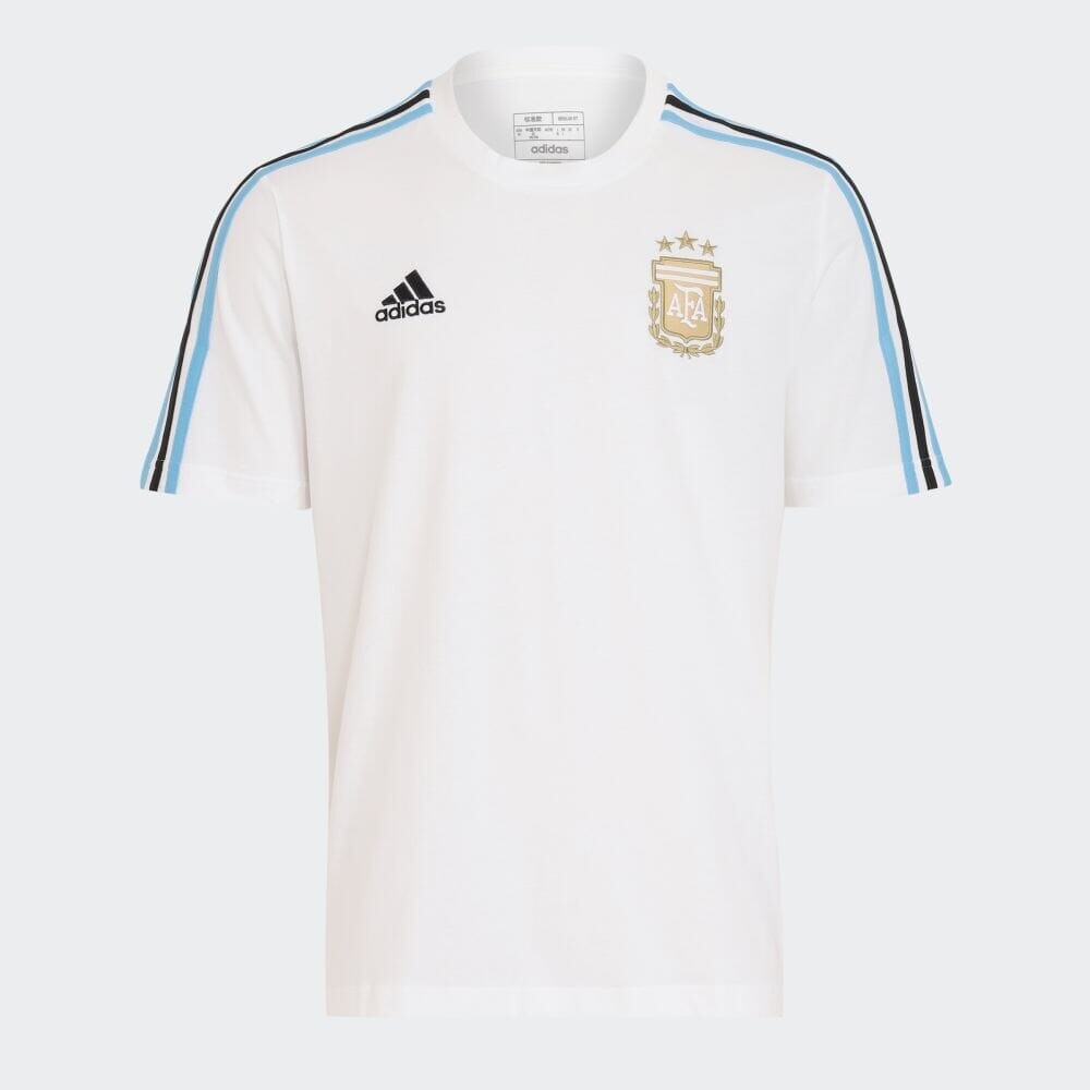 

Футболка Adidas Argentina DNA 3 Stripes Short Sleeve T-Shirt, белый