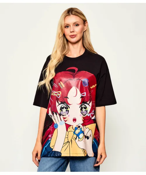 

Футболка b_4 Oversize fit Hugo Blue, черный