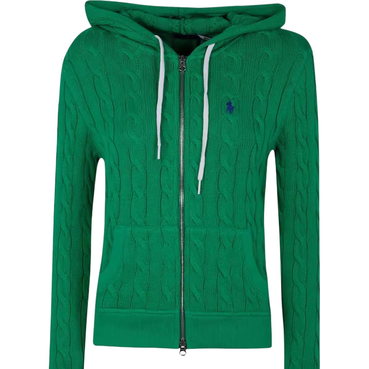 

Кардиган с узором "косичка" Polo Ralph Lauren, зеленый