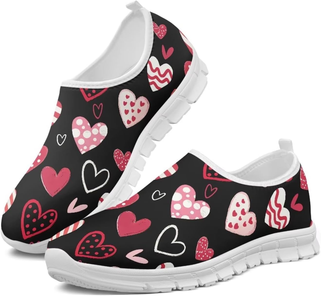 

Мужские туфли-слипоны, повседневные кроссовки для мужчин, удобная обувь для ходьбы, широкие Fonplted, Love Heart