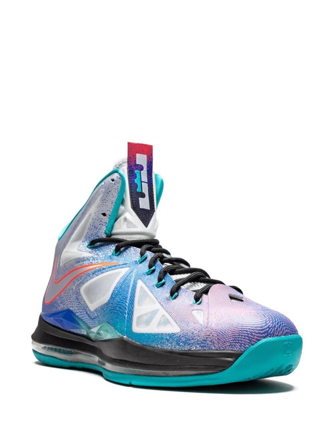 Nike высокие кроссовки Lebron 10, синий — фото 2