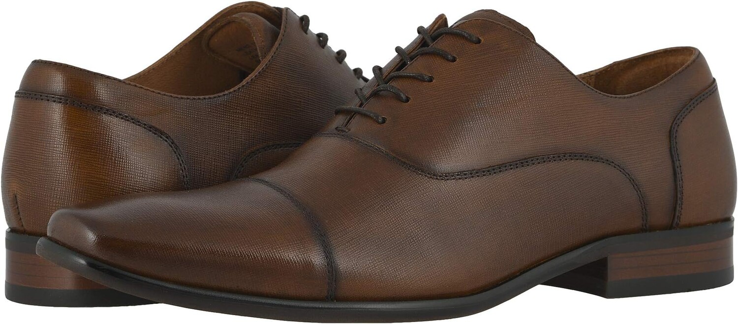 

Оксфорды Florsheim Postino Cap Toe, цвет Cognac Scratch Print