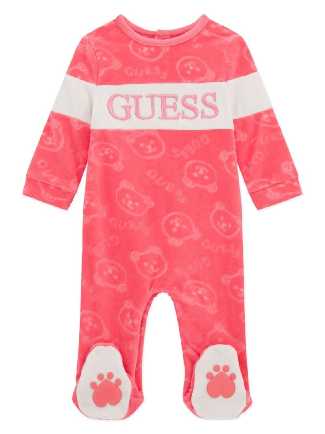 

Пижама с вышитым логотипом Guess kids, розовый