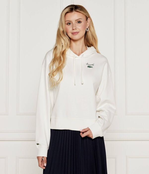 Свитер Lacoste Oversize fit, экрю — фото 3