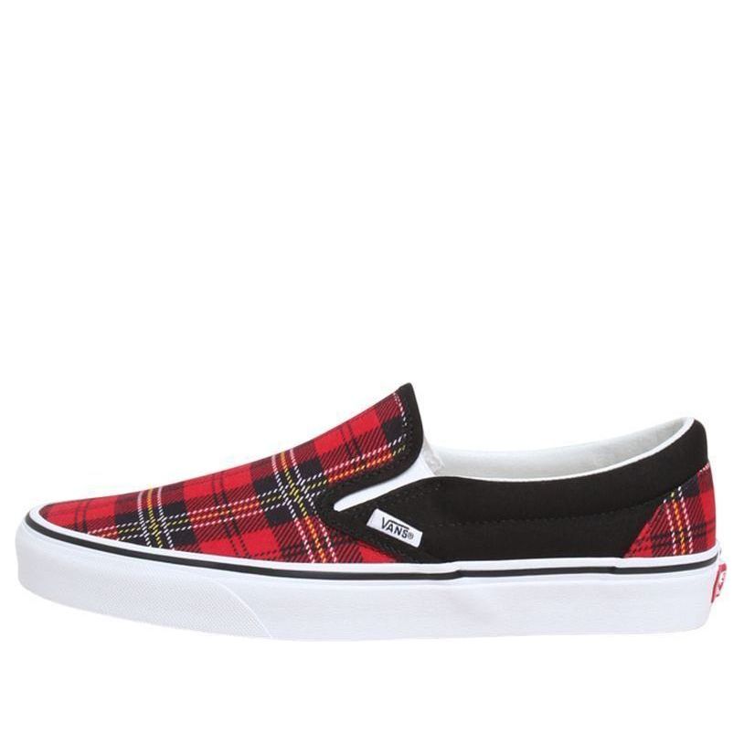 

Кроссовки Vans Slip-On 'Red Plaid', красный