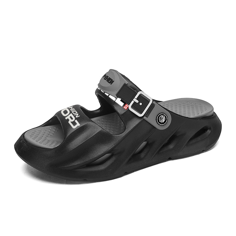 

JEANSWEST Пляжные сандалии мужские черно-серые, цвет Black Gray