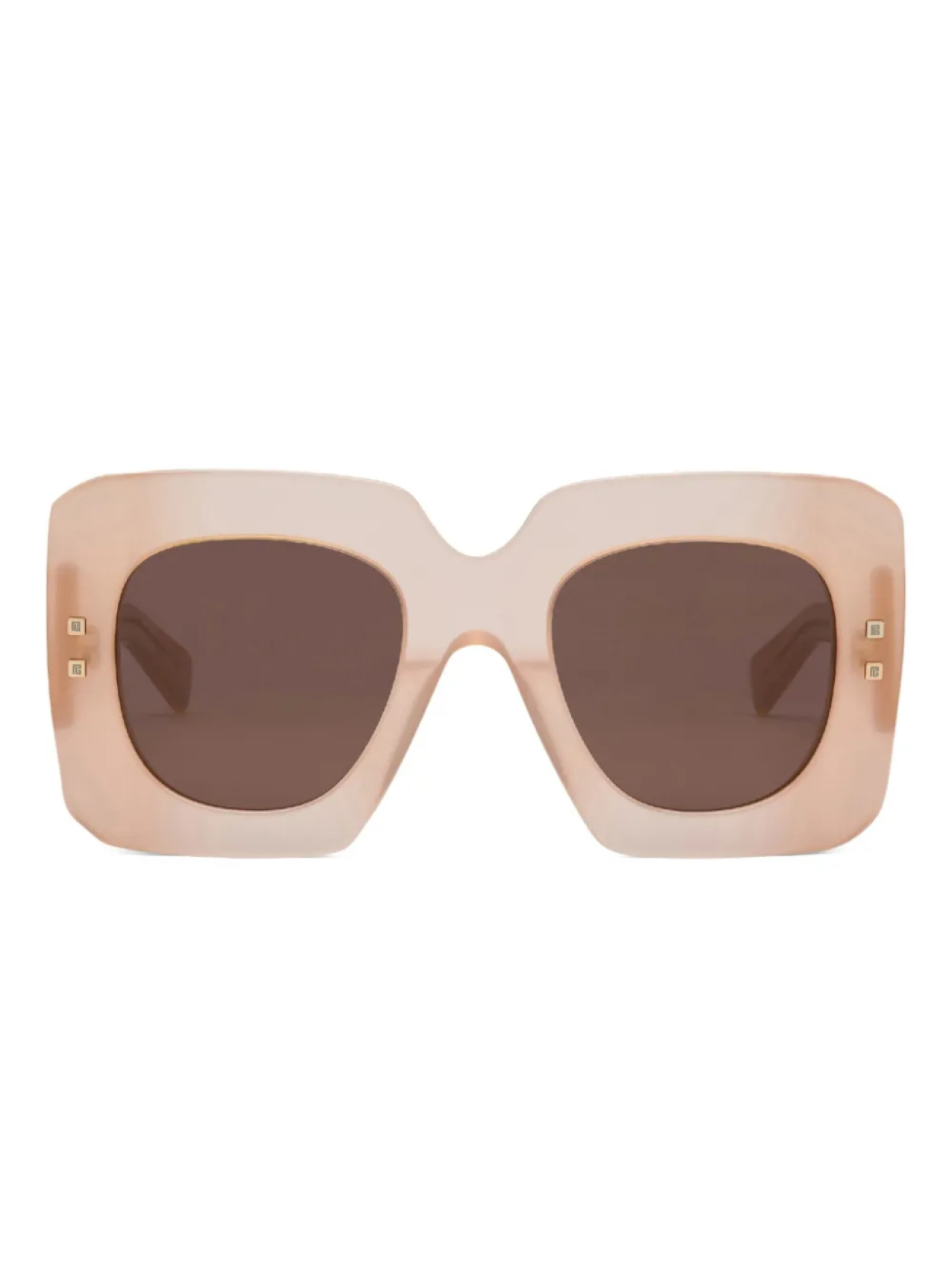 

Balmain Eyewear массивные солнцезащитные очки в квадратной оправе, розовый