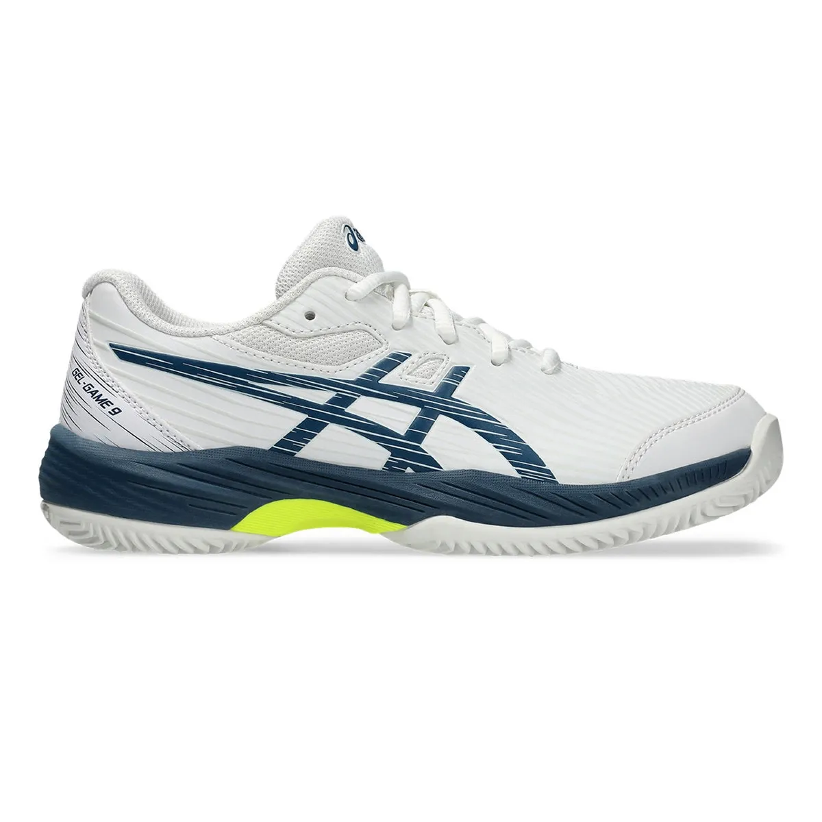 

GEL-GAME 9 GS CLAY/OC Asics детская теннисная обувь, белый/синий