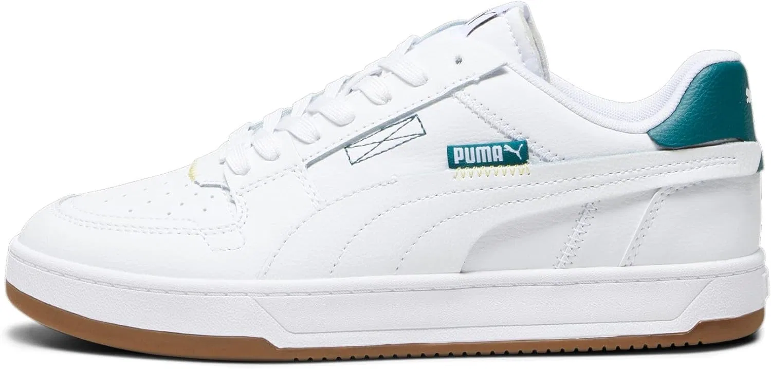 Баскетбольные кроссовки PUMA Caven 2.0 VTG унисекс для взрослых, White Malachite Black Yellow
