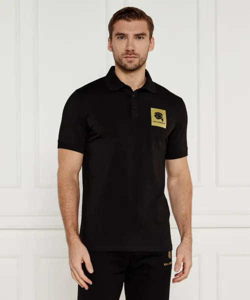 

Футболка поло Regular fit Karl Lagerfeld, черный