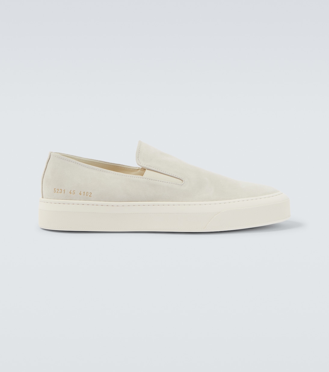 

Замшевые кеды-слипоны Common Projects, белый