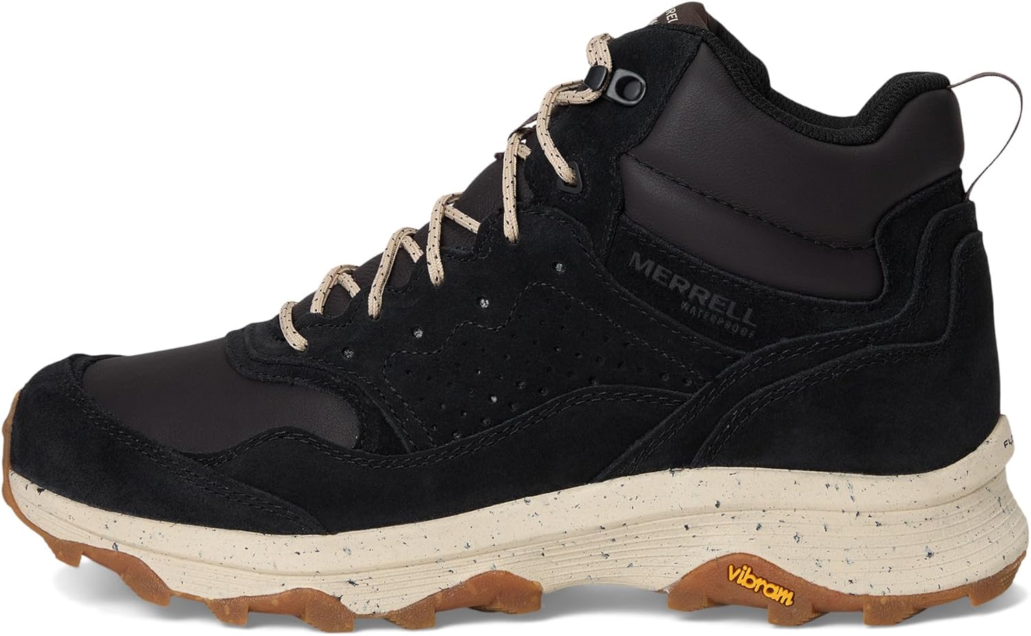 Мужские кроссовки Speed Solo Mxd Mid Wp Merrell, черный — фото 4