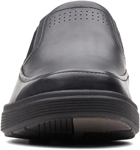 Мужские кожаные лоферы Clarks Un Abode Go, черный — фото 3