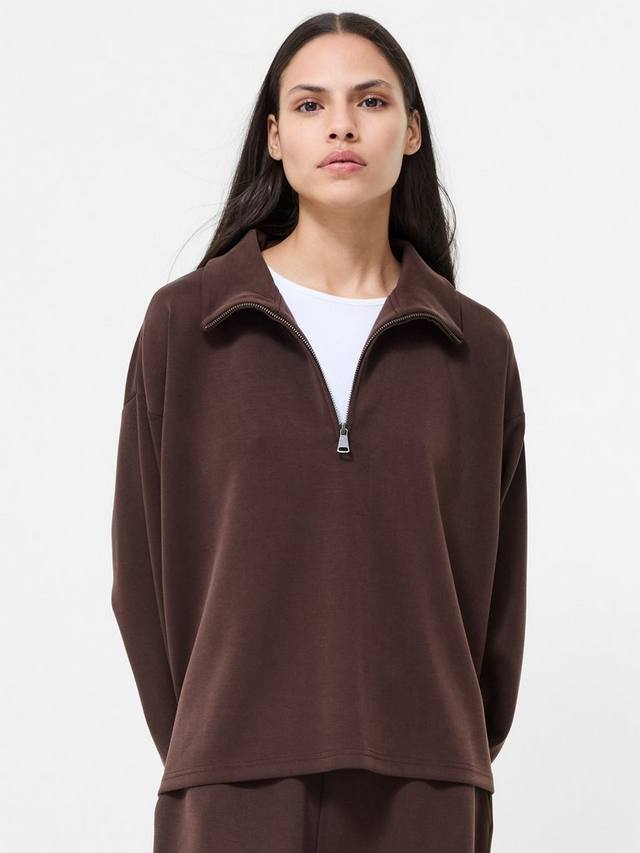 

Свитшот Wren с полузастежкой French Connection, Bitter Chocolate