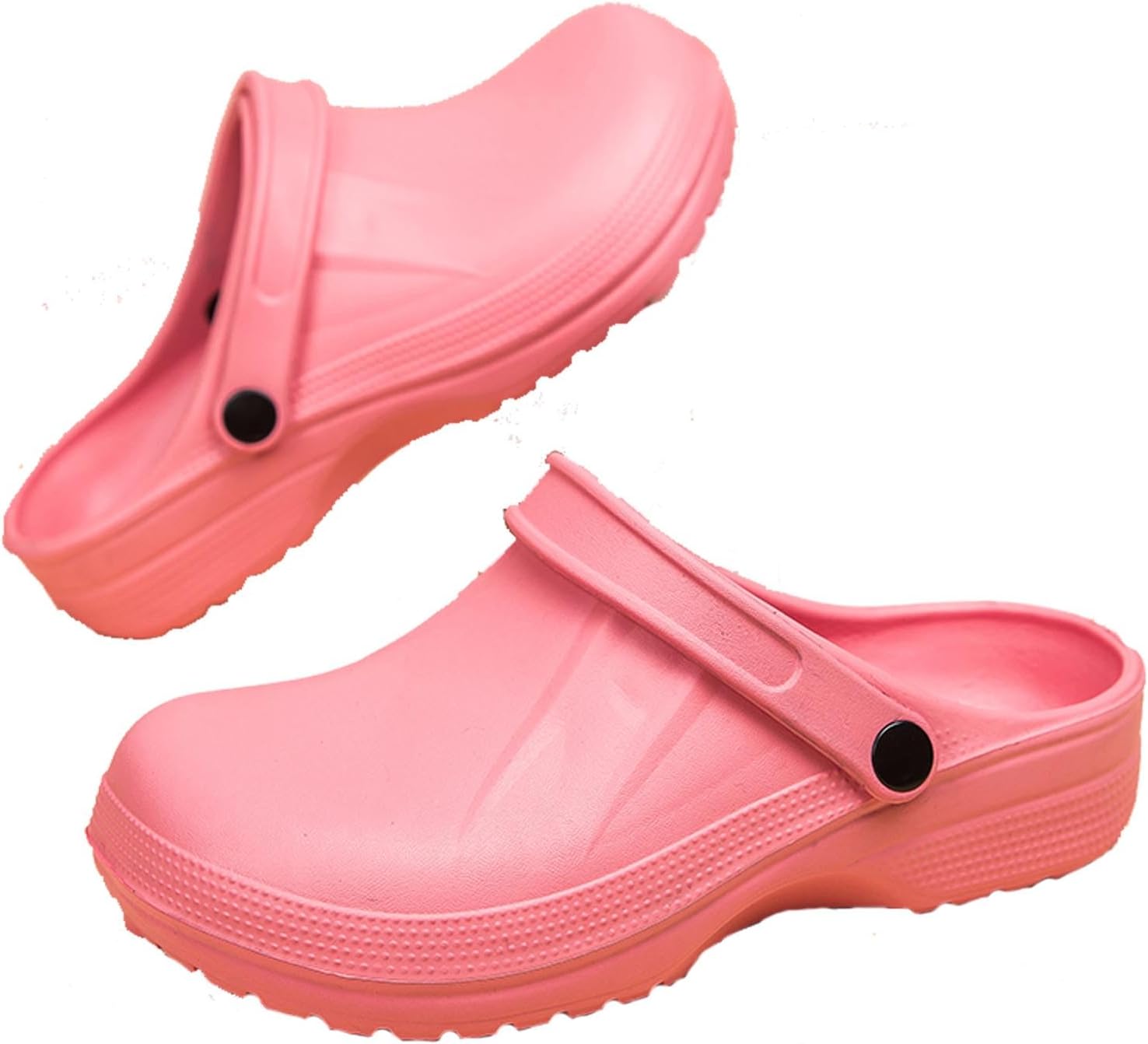 

Сабо Meidiastra Unisex EVA: женские водонепроницаемые, легко моющиеся садовые туфли, мужские нескользящие пляжные сандалии, повседневная обувь без шнурков, розовый