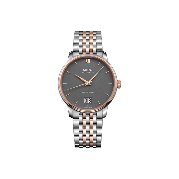 

MIDO Часы Men's Baroncelli Watch, Smoke Coal Gray Watch Dial