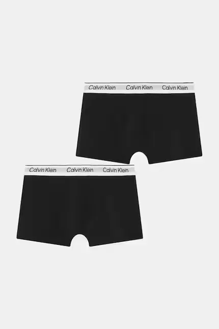 Боксеры детские хлопковые с эластаном 2 шт Calvin Klein Underwear, черный