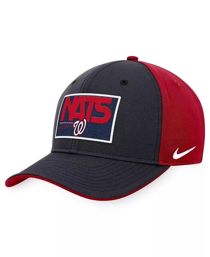 

Мужская темно-синяя, красная бейсболка Washington Nationals Classic99 Colorblock Performance Snapback Nike