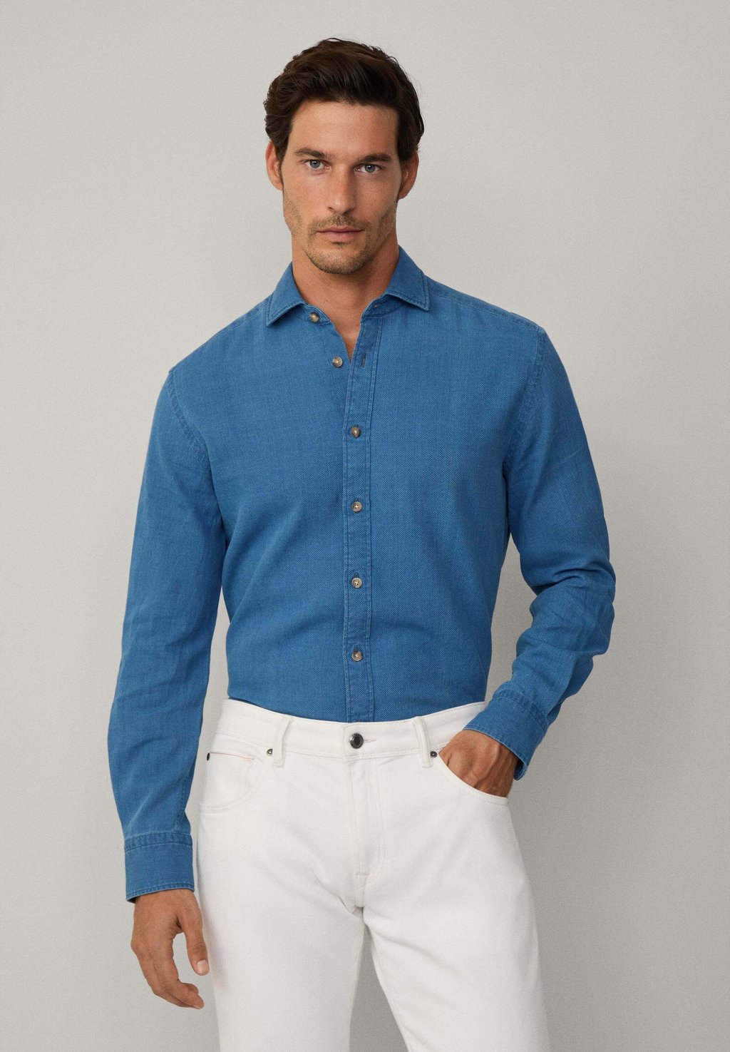 

Рубашка GIRO INGLESE Hackett London, синий