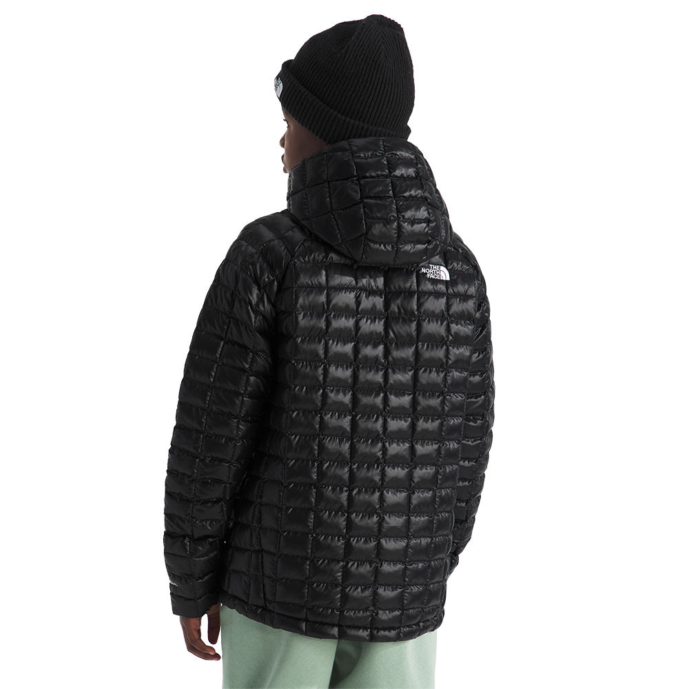 Детская утепленная куртка The North Face Thermoball с капюшоном, TNF Black — фото 2