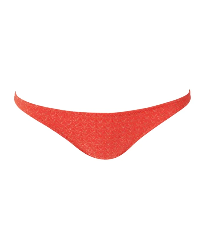 

Бикини-Трусики абрикосового цвета с рельефным узором Melissa Odabash, красный
