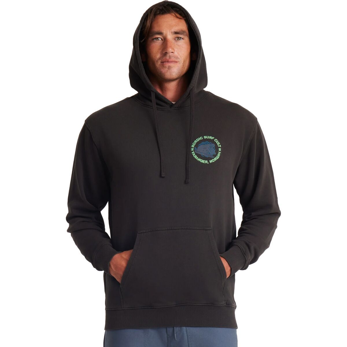 

Флисовая толстовка с капюшоном Surf cult Roark, черный