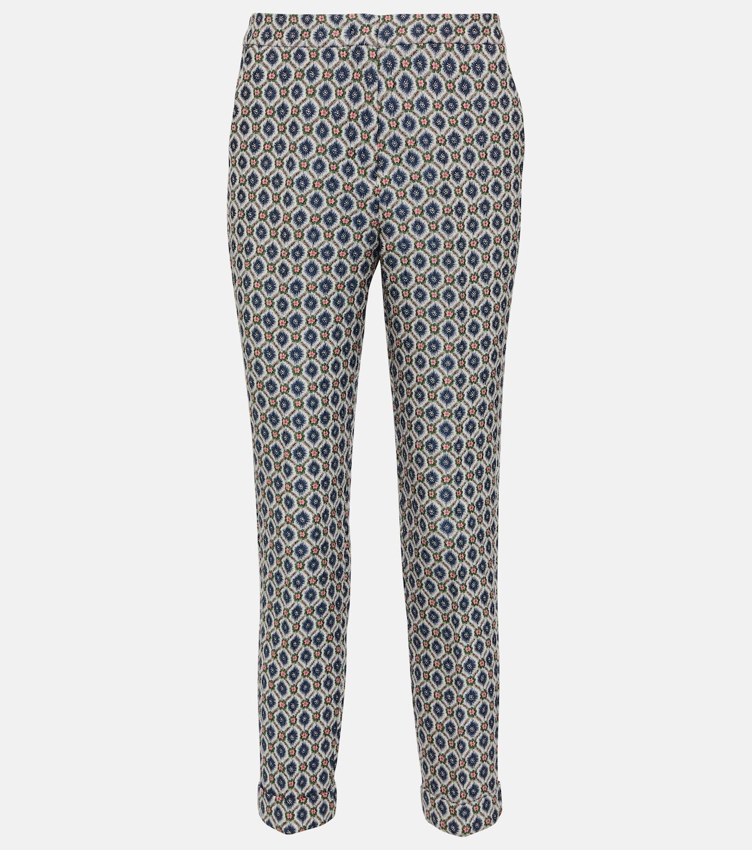 

Жаккардовые прямые брюки ETRO, синий