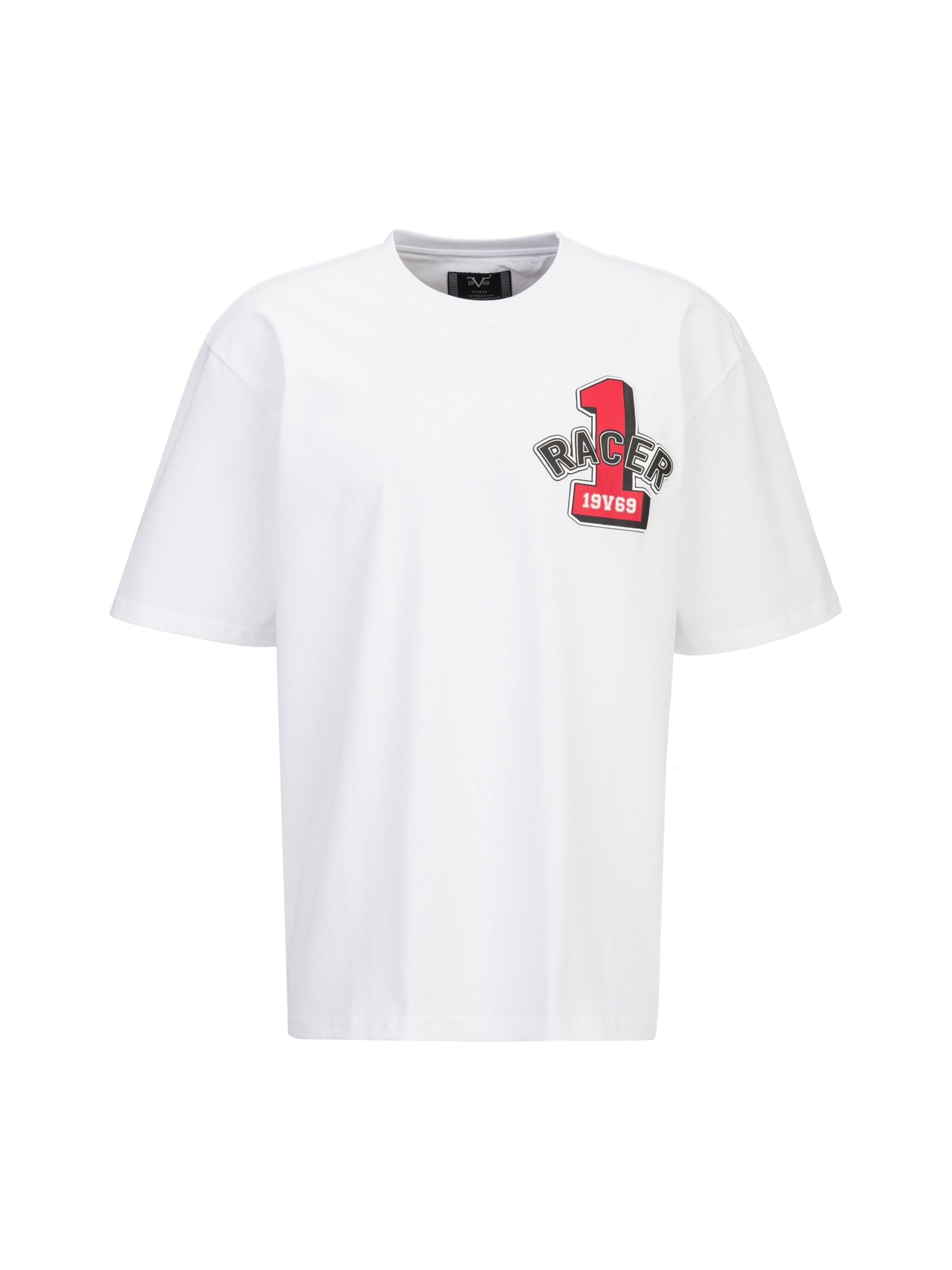 

19V69 ITALIA Футболка 'Tamaro Racing' в белом цвете