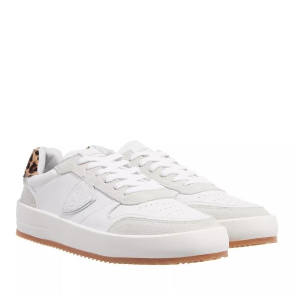 

Кроссовки nice low woman veau animalier blanc Philippe Model, белый