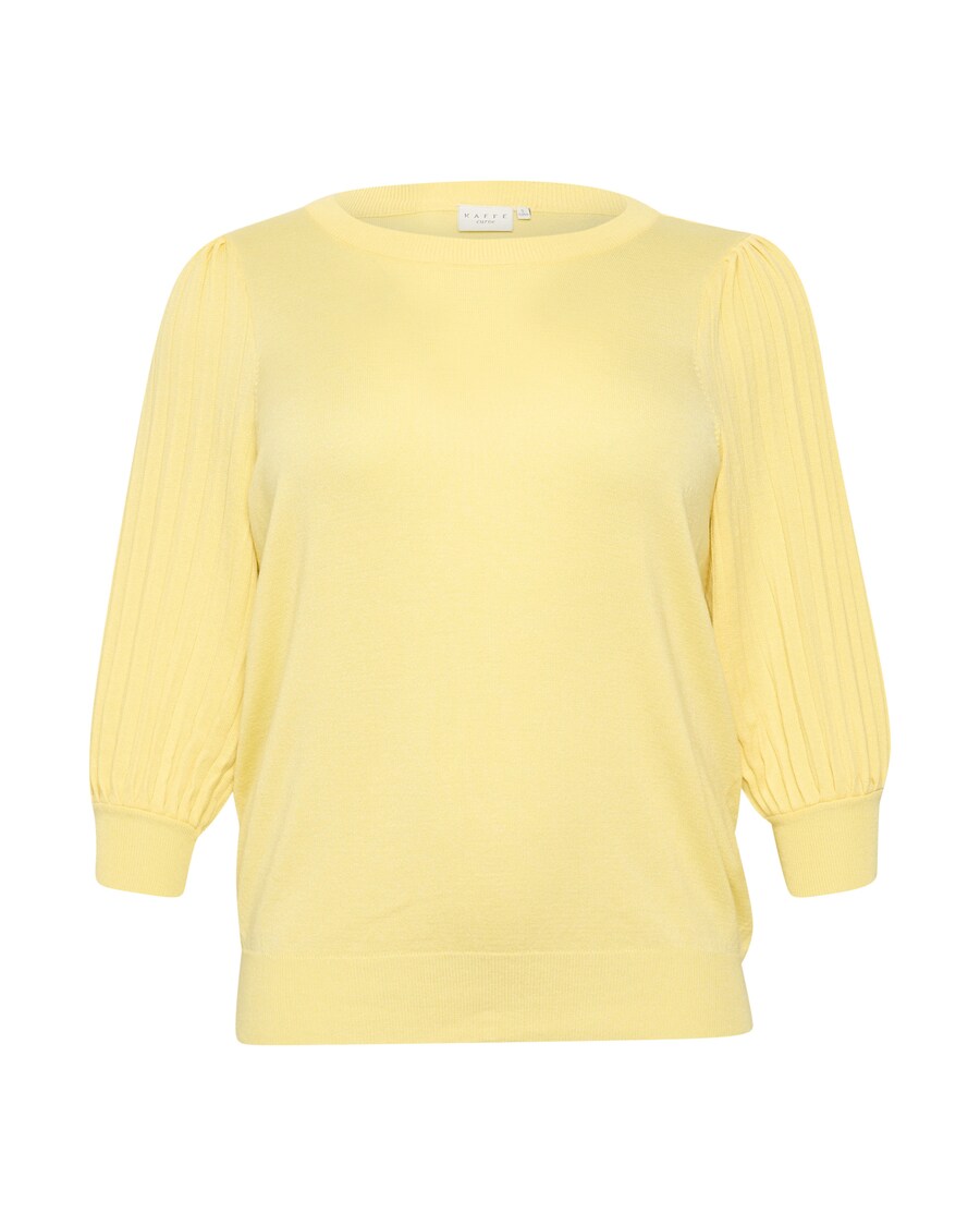 

Тонкий вязаный свитер KAFFE CURVE Sweater, цвет pastel yellow