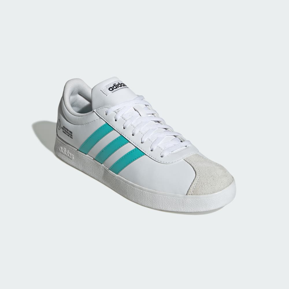 Кроссовки Adidas MERCEDES - AMG PETRONAS FORMULA ONE TEAM VL COURT SHOES, цвет Cloud White/Semi Mint Rush/Core Black — фото 4