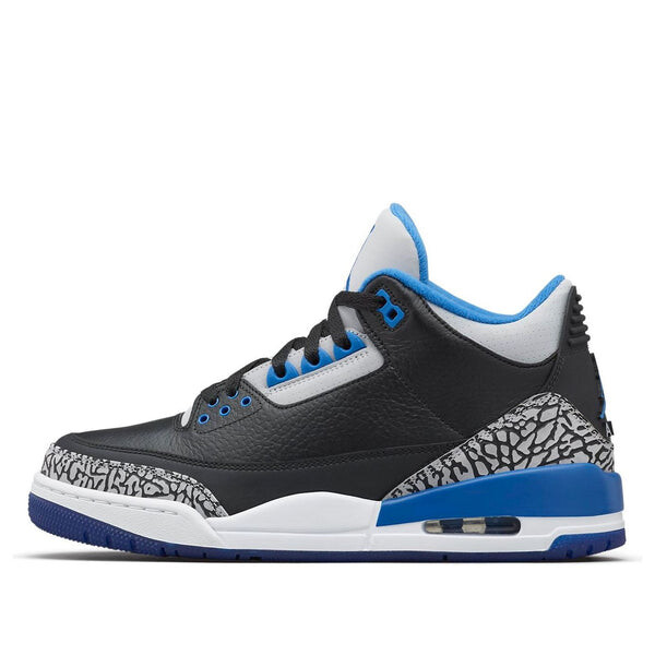 

Кроссовки 3 retro 'sport blue' Air Jordan, черный