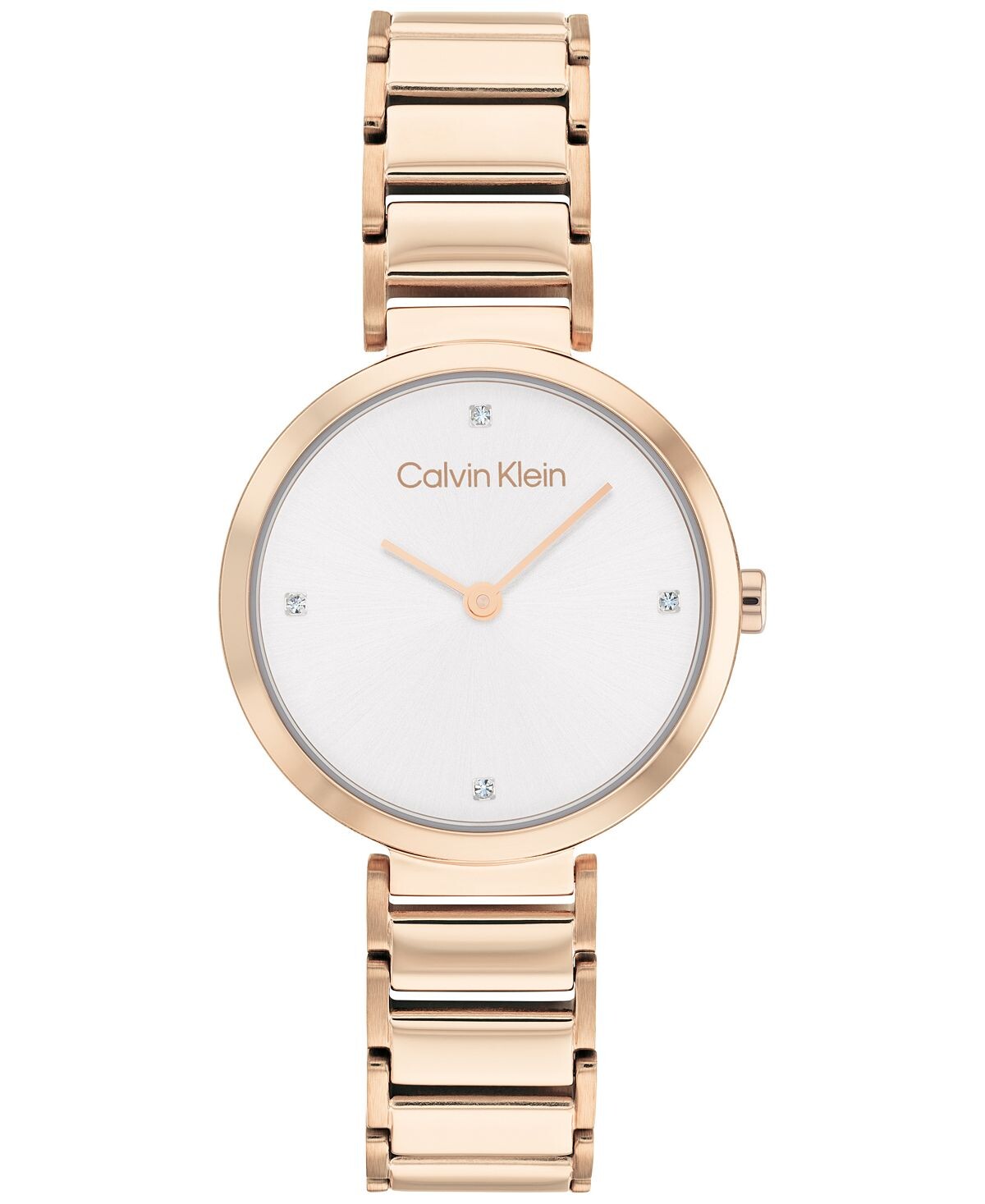 

Часы-гвоздики с золотистым браслетом 28 мм Calvin Klein