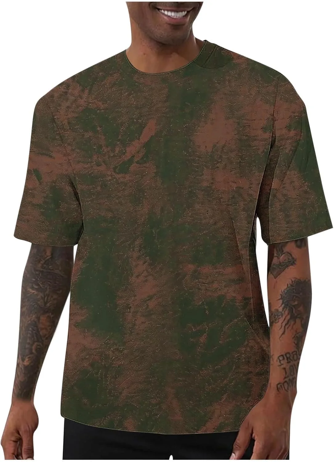 

Футболка мужская Retro Distressed с коротким рукавом и принтом Tie Dye Cambkatl