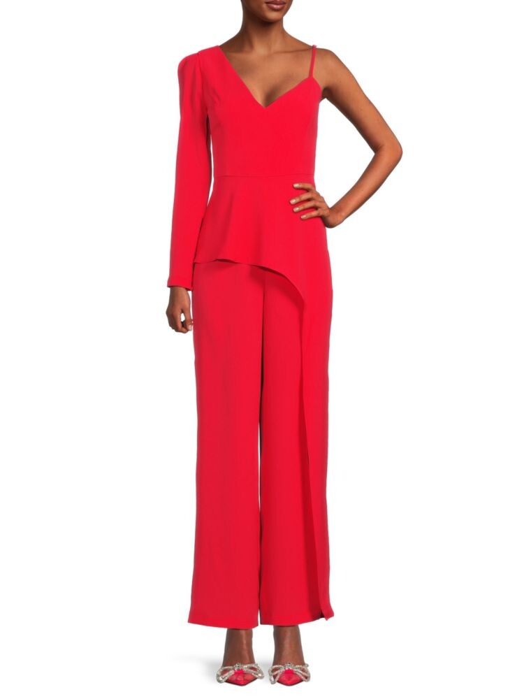 

Комбинезон Eve с драпировкой Bcbgmaxazria, красный