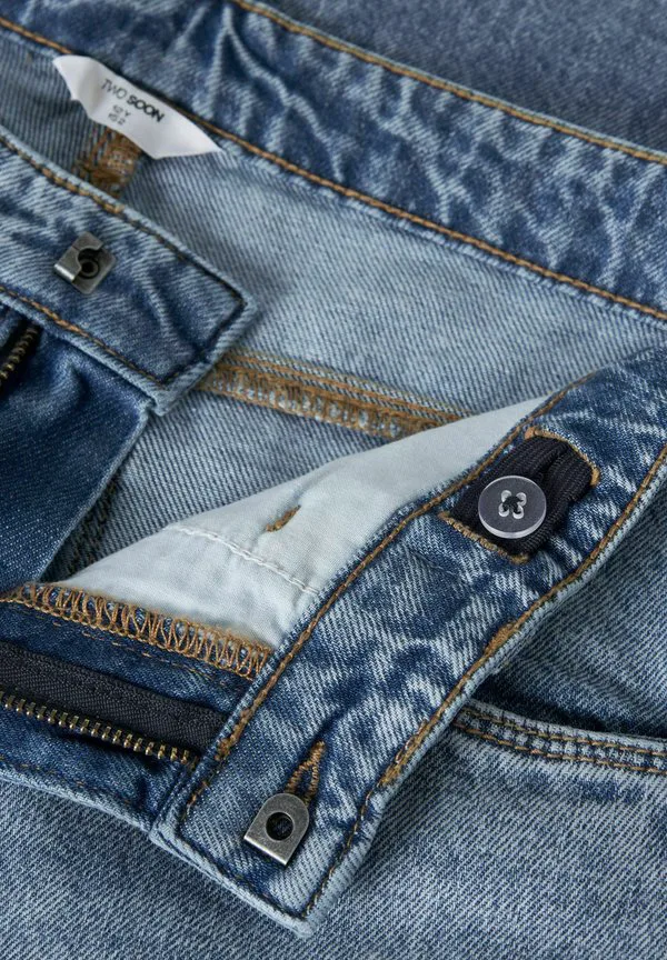 Джинсы свободного кроя xwide Two Soon, Medium Blue Denim — фото 3
