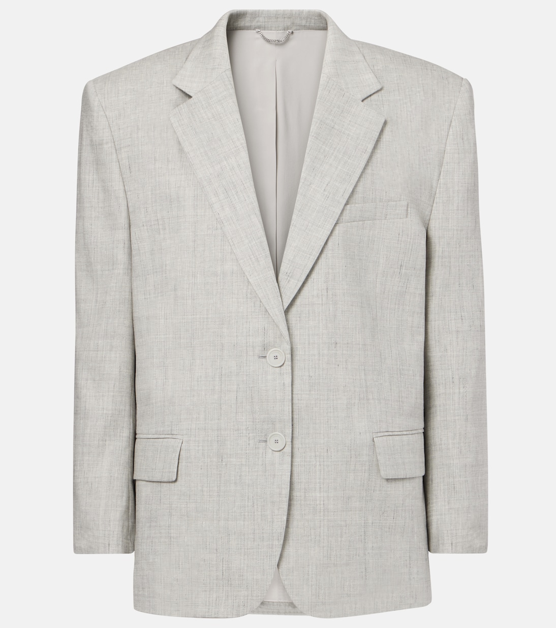 

Блейзер свободного кроя из льна и шерсти Magda Butrym, серый