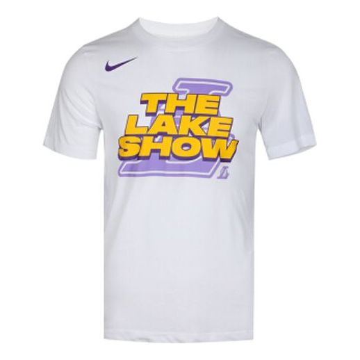 

Футболка men's lakers short sleeve white t-shirt Nike, белый