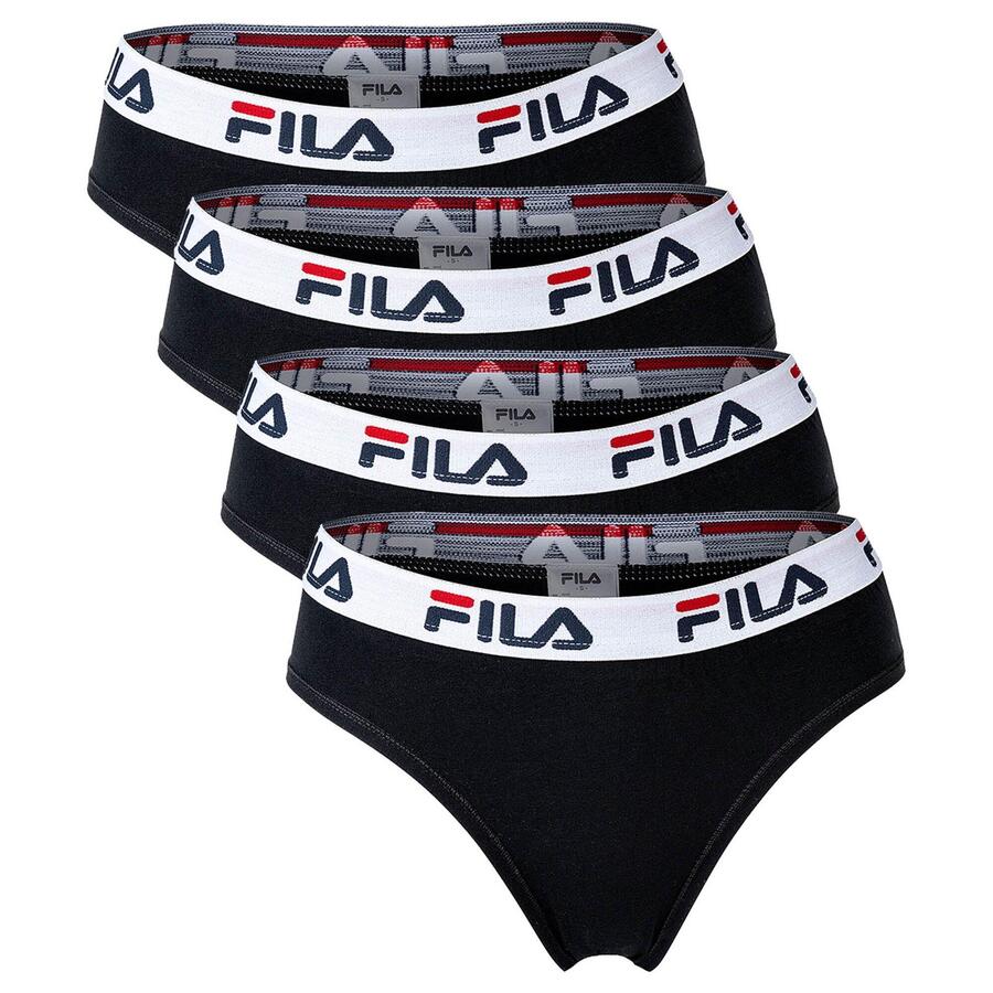 

FILA Женские эластичные трусы-слипы, комплект из 4 пар