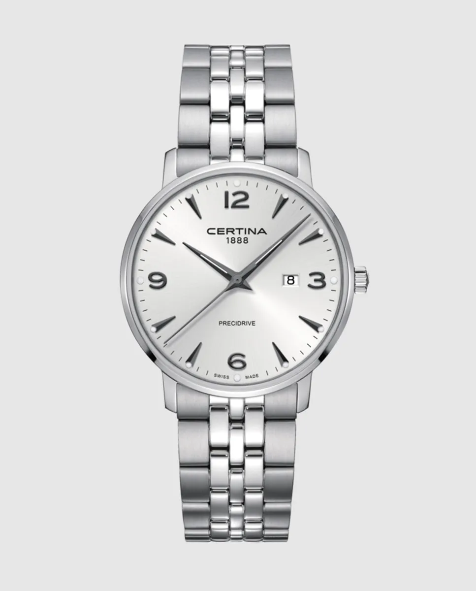 

Certina Urban C0354101103700 Мужские стальные часы, серебряный