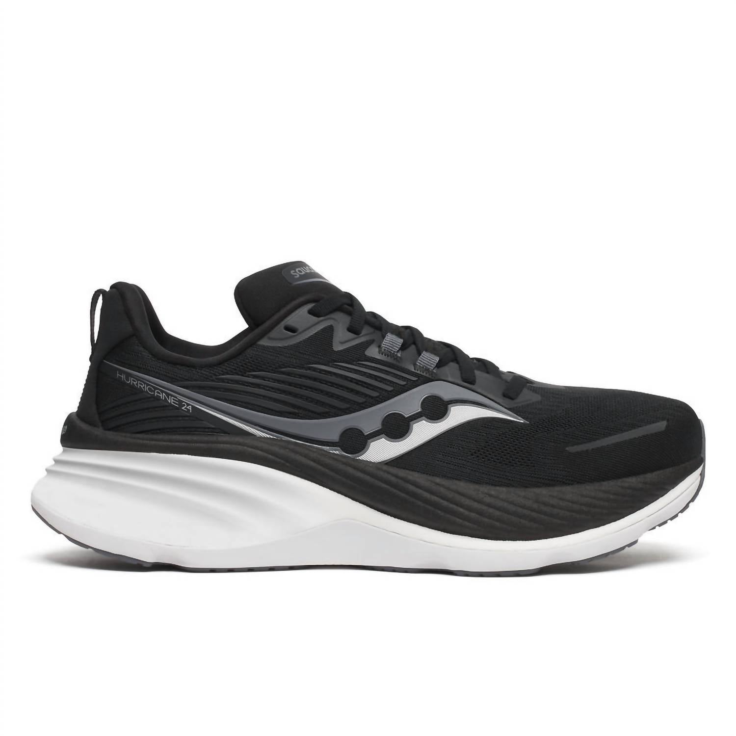 

Мужские кроссовки Hurricane 24 в черном и графитовом цвете SAUCONY