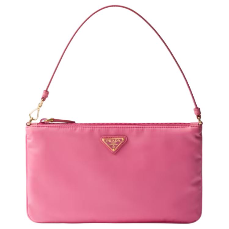 

Сумка через плечо мини, Nylon, женская, цвет бегония пинк PRADA, basic set (bag+dust bag)