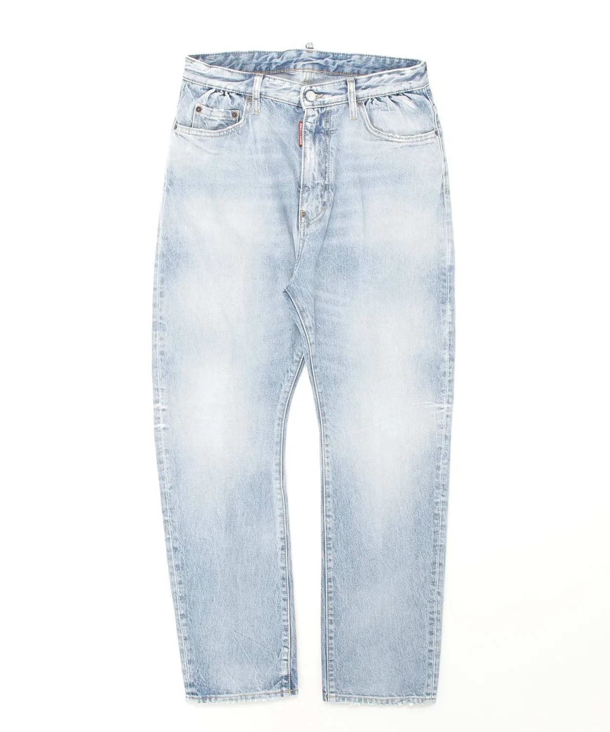 Джинсы зауженные Dsquared2 London Bro Jean Light Diagonale Wash, синие