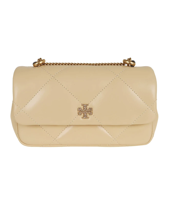 

Миниатюрная сумка с клапаном Diamond Quilt Tory Burch, бежевый
