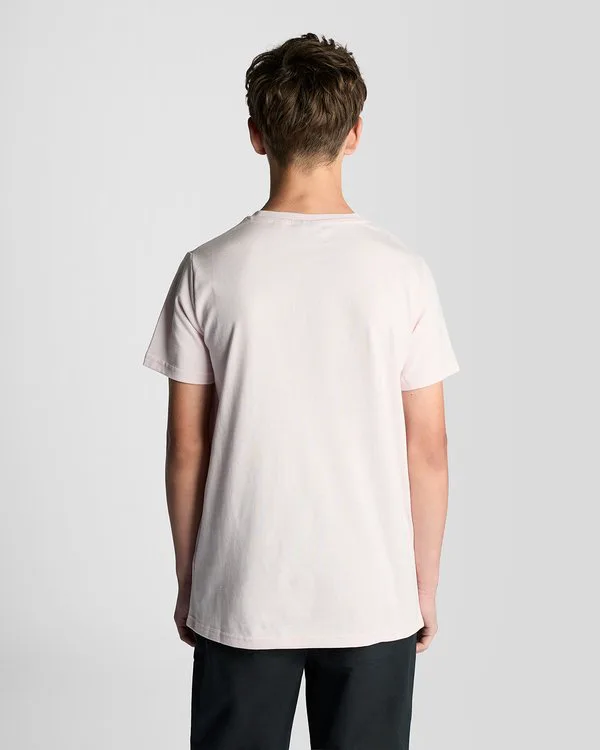 Базовая футболка унисекс Lyle & Scott, Light Pink — фото 3