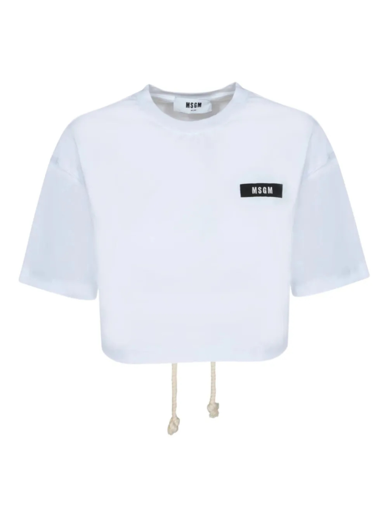 

Укороченная футболка MSGM, белый