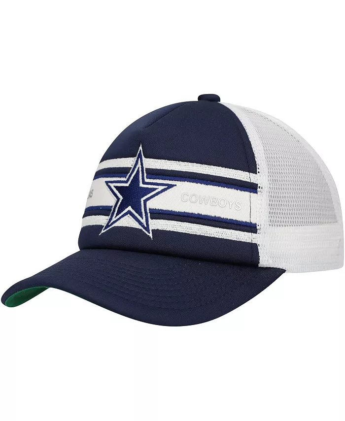 

Большая регулируемая кепка Dallas Cowboys в полоску для мальчиков и девочек, цвет navy Mitchell & Ness