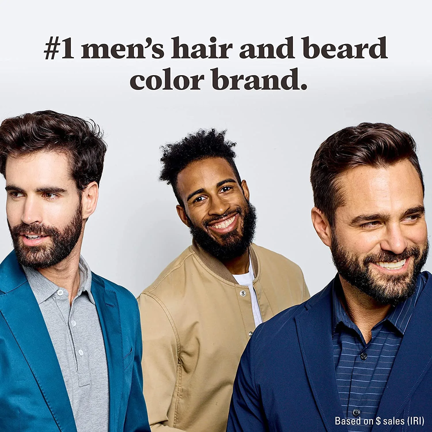 Just For Men Mustache & Beard, краска для бороды и усов с кистью, с кератином, биотином, алоэ и кокосовым маслом для здоровой растительности - Real Black, M-55, 2 шт 1 шт. (2 шт.), Real Black M-55 — фото 4