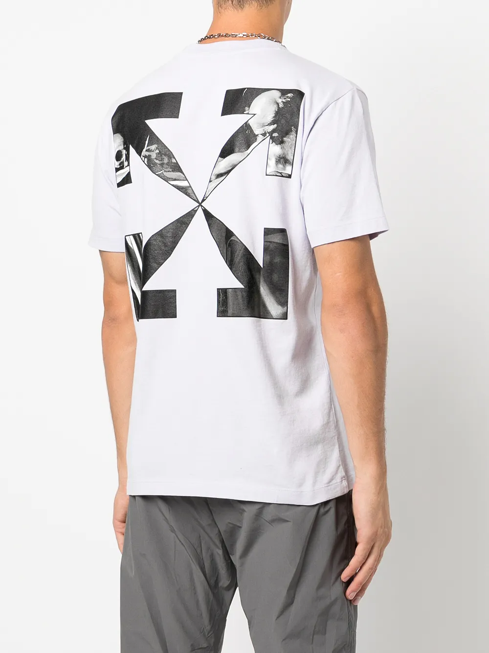 Футболка с принтом Arrows OFF-WHITE, фиолетовый — фото 4